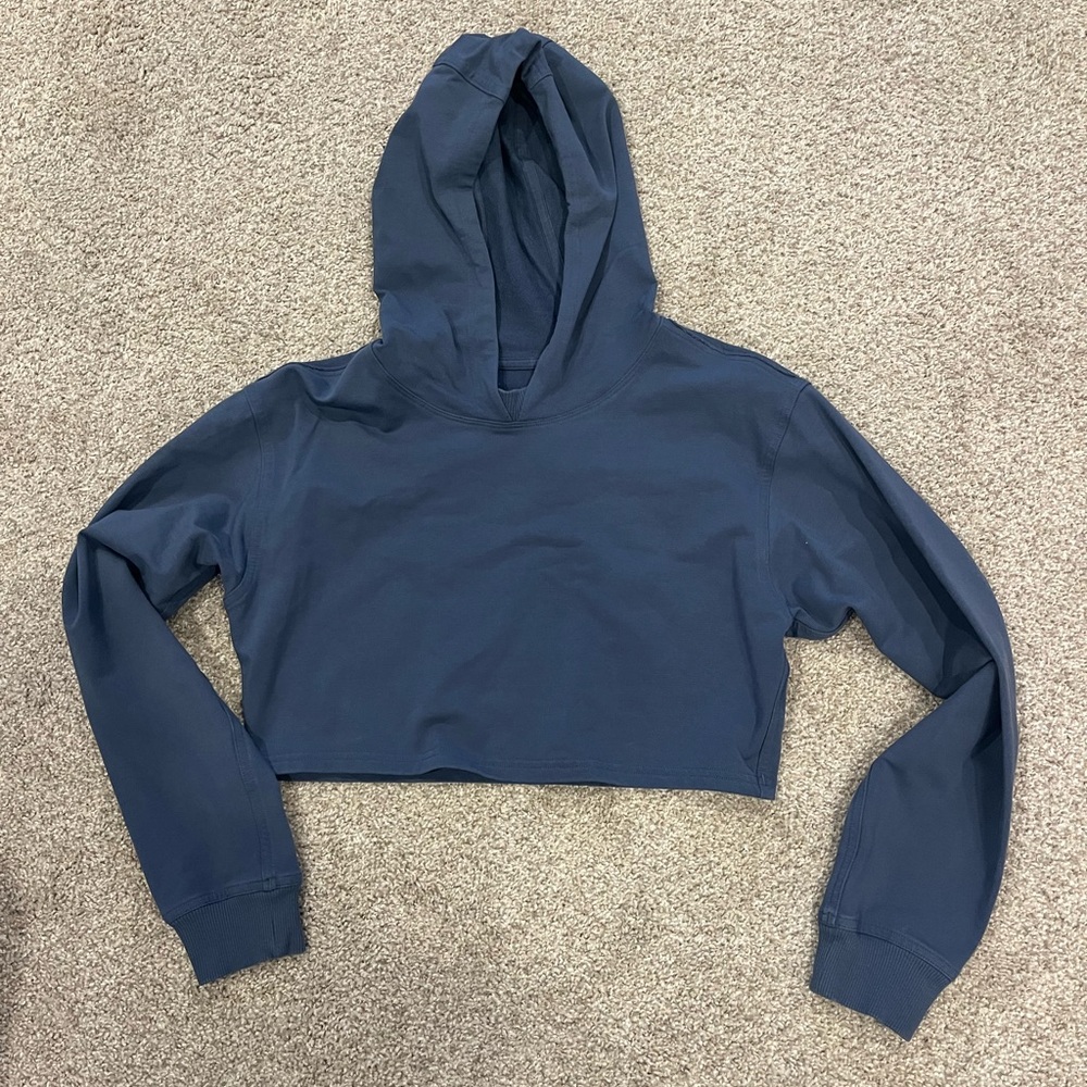 lululemon athletica Deep Blue Cropped Hoodie